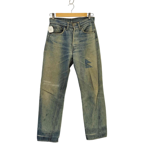 リーバイス Levis 66前期 スモールe ポケット裏シングルステッチ ボタン裏 6 刻印 デニム パンツ メンズ