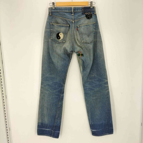 リーバイス Levis 66前期 スモールe ポケット裏シングルステッチ ボタン裏 6 刻印 デニム パンツ メンズ