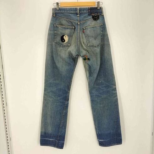 リーバイス Levis 66前期 スモールe ポケット裏シングルステッチ ボタン裏 6 刻印 デニム パンツ メンズ