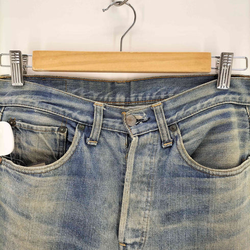 リーバイス Levis 66前期 スモールe ポケット裏シングルステッチ ボタン裏 6 刻印 デニム パンツ メンズ