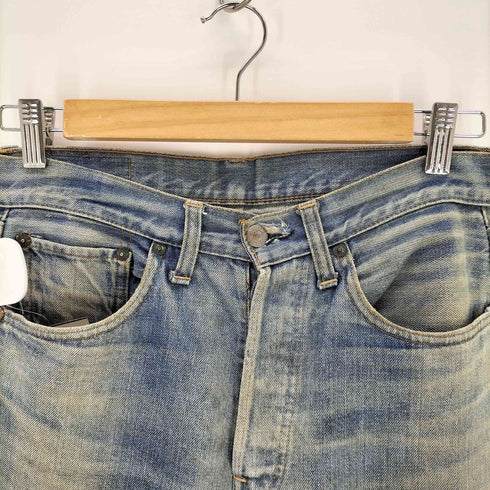 リーバイス Levis 66前期 スモールe ポケット裏シングルステッチ ボタン裏 6 刻印 デニム パンツ メンズ