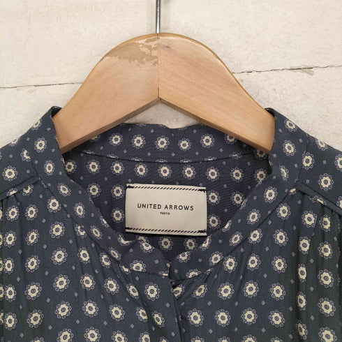 ユナイテッドアローズ UNITED ARROWS P ギャザー ノースリーブ ブラウス B レディース JPN:38