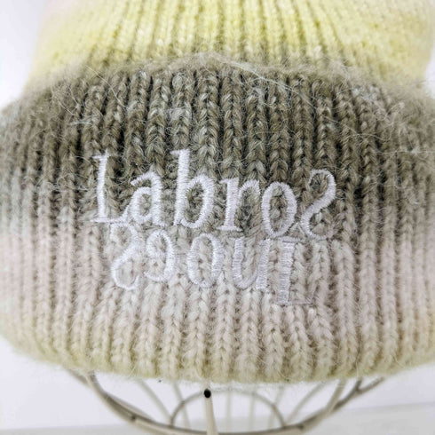 ラブロス LABROS ロゴ刺繍グラデーションビーニー メンズ