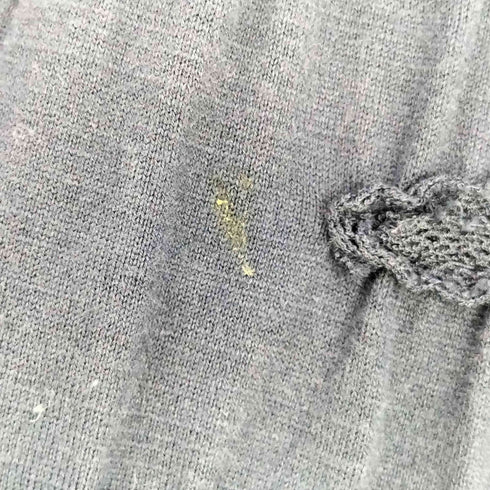 イッセイミヤケハート ISSEY MIYAKE HaaT Vネックシワ刺繍カーディガン レディース JPN:2