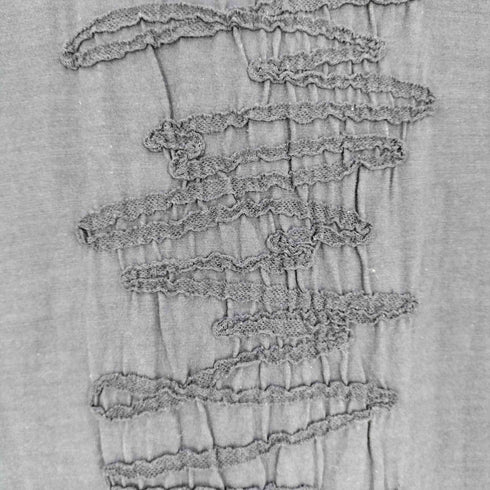 イッセイミヤケハート ISSEY MIYAKE HaaT Vネックシワ刺繍カーディガン レディース JPN:2