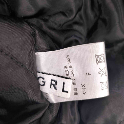 グレイル GRL ヴィンテージ スタンドネックレザージャケット レディース FREE