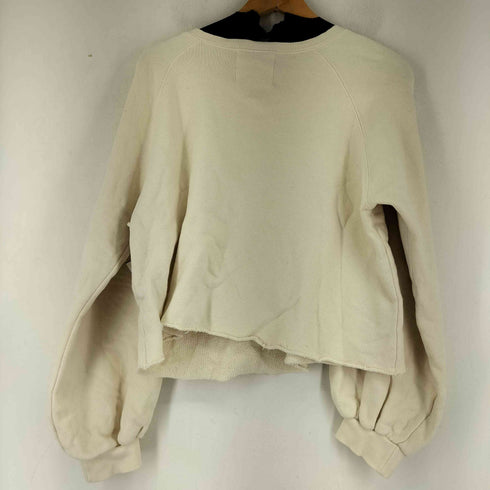 TREAT URSSELF カットオフ加工クルーネックスウェット レディース