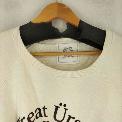 TREAT URSSELF カットオフ加工クルーネックスウェット レディース