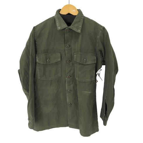 ユーエスアーミー U.S. ARMY 75年会計 コットンサテン ユーティリティシャツ メンズ 15 1/2×33