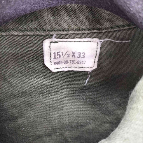 ユーエスアーミー U.S. ARMY 75年会計 コットンサテン ユーティリティシャツ メンズ 15 1/2×33