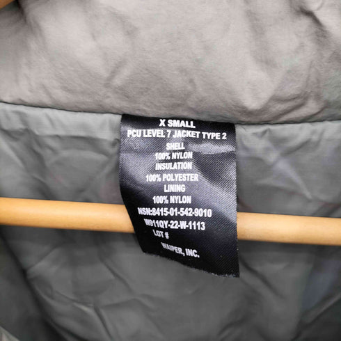 ワイパーインク WAIPER.inc 米軍 PCU LEVEL7 TYPE2 PRIMALOFT モンスターパーカー PERTEX UNLIMITED メンズ import:XS