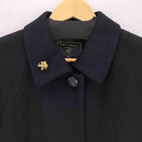 ピュア カシミヤ pure cashmere カシミヤ100%ステンカラーコート レディース 7AR