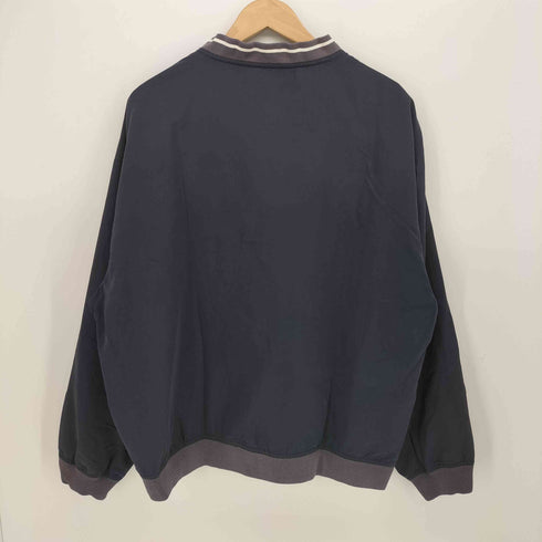 Signature フロント刺繍 Vネック ナイロン プルオーバー メンズ import:L