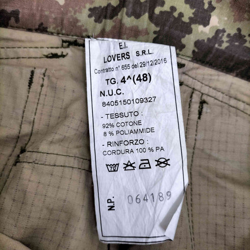 イタリア軍 ダブルニーコンバットパンツ メンズ 48