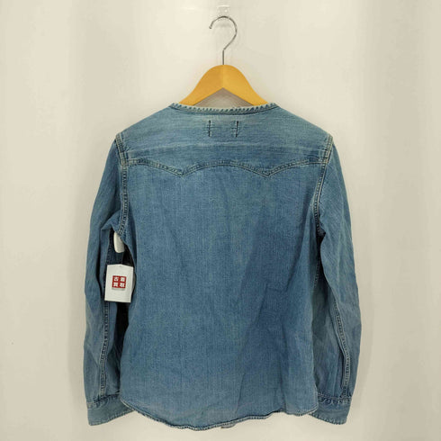 ザレターズ The Letters ライダースディテール ダブルジップ デニムシャツ メンズ M