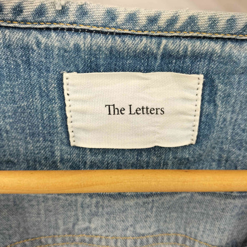 ザレターズ The Letters ライダースディテール ダブルジップ デニムシャツ メンズ M
