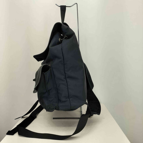 A.I.P.ジップ ナイロン レザー切替 マルチポケット バックパック リュック メンズ