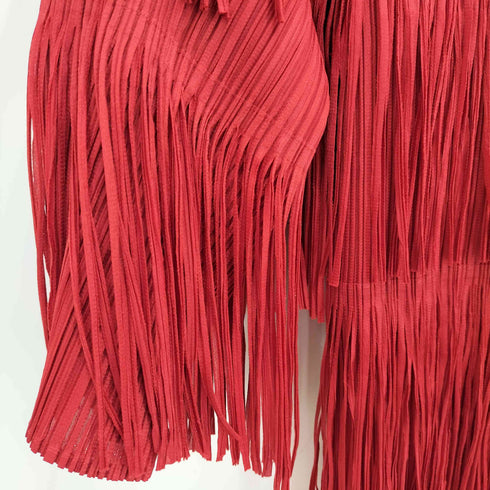 プリーツプリーズイッセイミヤケ PLEATS PLEASE ISSEY MIYAKE フリンジ プリーツワンピース アンサンブル レディース FREE