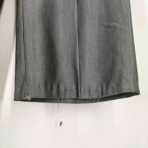 光沢 ストライプワイドスラックス メンズ 36R