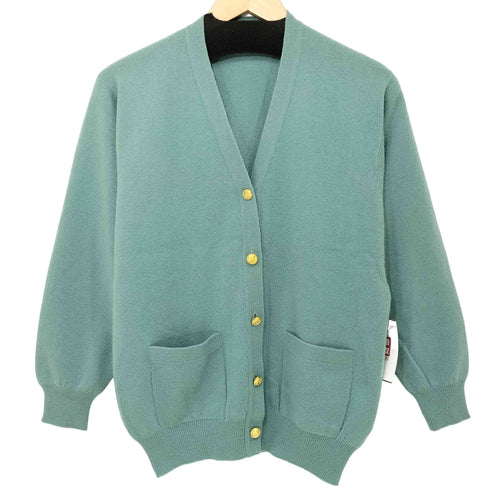 スコットランド製 カシミヤ100 カーディガン レディース import:M M