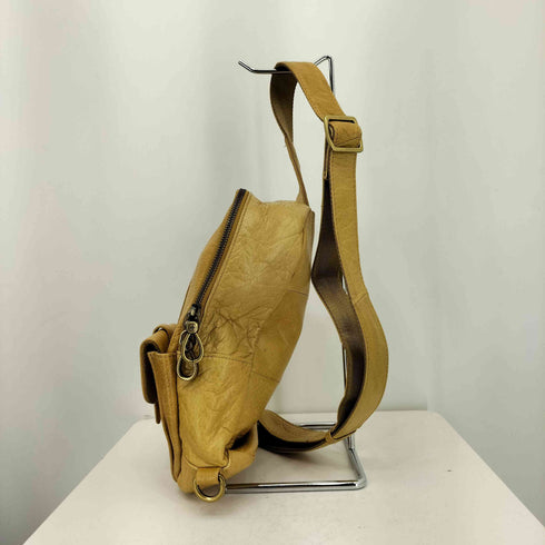 TOUGH WORKER クロス パッチディティール レザーショルダーバッグ Y2K レディース