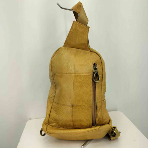 TOUGH WORKER クロス パッチディティール レザーショルダーバッグ Y2K レディース