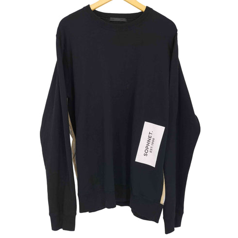 ソフネット SOPHNET. BACK STRIPE PANEL CREW NECK SWEAT メンズ JPN:XL