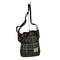 ハリスツイード Harris Tweed ウールメルトン チェック柄 レザースリングバッグ 巾着 レディース