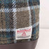 ハリスツイード Harris Tweed ウールメルトン チェック柄 レザースリングバッグ 巾着 レディース