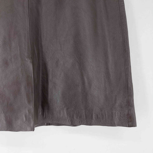 シープスキン レザー スカート レディース 36