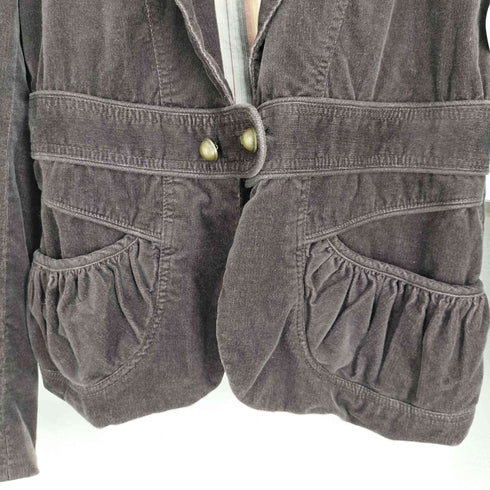 ツモリチサト TSUMORI CHISATO 裏地ストライプ 細畝 コーデュロイジャケット レディース