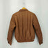 EXCELLENCE DESIGN COW カウレザー ジップアップ リブジャケット レディース L