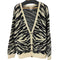 エックスガール X-girl ZEBRA PATTERN OVERSIZED KNIT CARDIGAN メンズ ONE SIZE