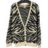 エックスガール X-girl ZEBRA PATTERN OVERSIZED KNIT CARDIGAN メンズ ONE SIZE
