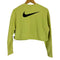 ナイキ NIKE French Terry Back Crew Swoosh CROPPED SWEAT レディース import:L