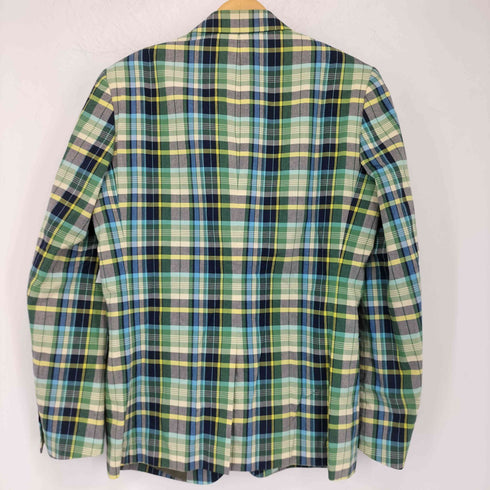 ミスタージェントルマン MR.GENTLEMAN マドラスチェック 2Bテーラードジャケット メンズ JPN:L