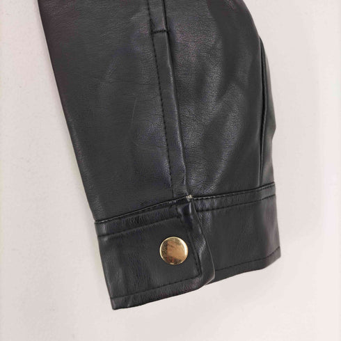 セシルマクビー CECIL McBEE フェイクレザーライダースジャケット レディース