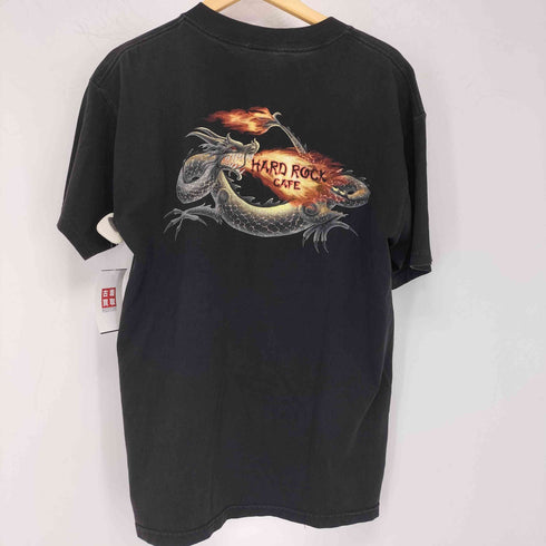 ハードロックカフェ Hard Rock Cafe USA製 guam インヤン バックプリント クルーネックTシャツ メンズ import:M