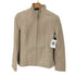 シーケーカルバンクライン ck Calvin Klein ラムレザー スタンドカラージャケット レディース US:4