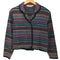 エルエルビーン L.L.Bean ネイティブ柄ボーダークロップドジャケット レディース import:S