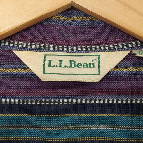 エルエルビーン L.L.Bean ネイティブ柄ボーダークロップドジャケット レディース import:S
