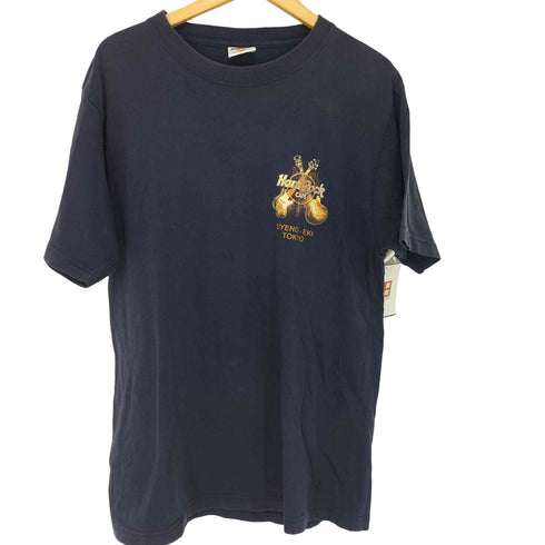 ハードロックカフェ Hard Rock Cafe 上野駅 両面プリント クルーネックTシャツ メンズ import:M