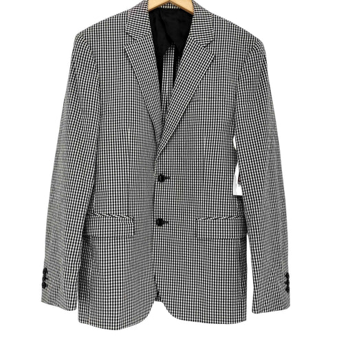 ミスタージェントルマン MR.GENTLEMAN ESSENTIAL シアサッカー ギンガムチェック シングルテーラードジャケット メンズ JPN:L
