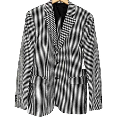 ミスタージェントルマン MR.GENTLEMAN ESSENTIAL シアサッカー ギンガムチェック シングルテーラードジャケット メンズ JPN:L