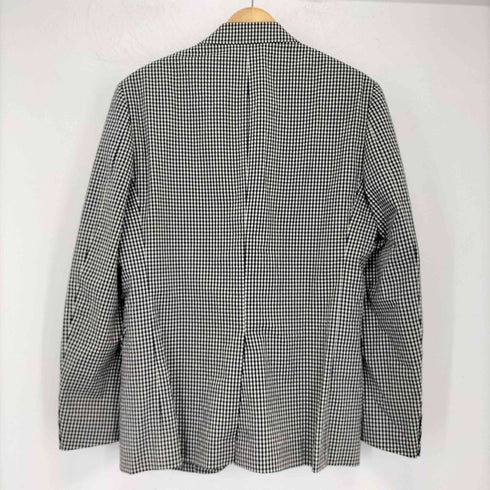 ミスタージェントルマン MR.GENTLEMAN ESSENTIAL シアサッカー ギンガムチェック シングルテーラードジャケット メンズ JPN:L