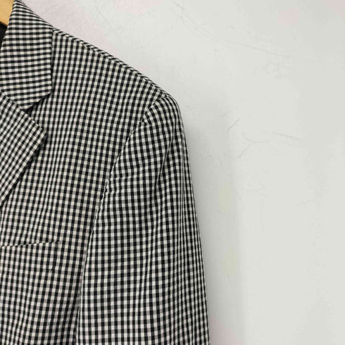 ミスタージェントルマン MR.GENTLEMAN ESSENTIAL シアサッカー ギンガムチェック シングルテーラードジャケット メンズ JPN:L