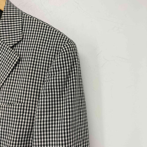 ミスタージェントルマン MR.GENTLEMAN ESSENTIAL シアサッカー ギンガムチェック シングルテーラードジャケット メンズ JPN:L