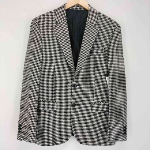 ミスタージェントルマン MR.GENTLEMAN ESSENTIAL 千鳥 シングルテーラードジャケット 1タックスラックスパンツ セットアップ メンズ JPN:L