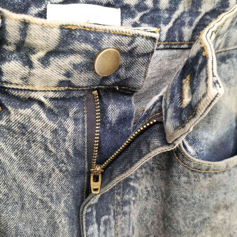 ウィム バイ リドム WYM LIDNM VINTAGE WASHED CURVED DENIM ヴィンテージ ウォッシュド カーブ デニム パンツ メンズ JPN:M