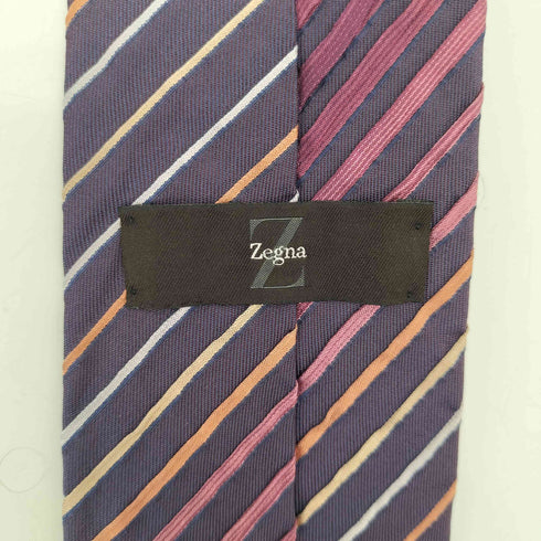 エルメネジルドゼニア Ermenegildo Zegna レジメンタルストライプ 総シルク ネクタイ メンズ